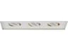 WAC Lighting 3-Light White LED Geometric Linear Recessed Light