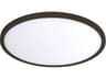 WAC Lighting Round 1-Light Bronze LED Flush Mount