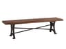 World Interiors Blayne Natural Walnut Black Accent Bench