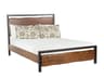 World Interiors Glenwood Walnut Black Acacia Wood Queen Panel Bed