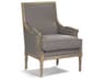 Zentique Louis Gray Fabric Accent Chair