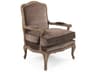 Zentique Bastille Brown Fabric Accent Chair