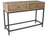 Zentique Finneas Rectangular Wood Limed Grey Oak Console Table