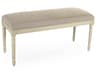 Zentique Lille Natural Linen Gray Upholstered Accent Bench