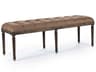 Zentique Louis Copper Linen Brown Upholstered Accent Bench