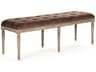 Zentique Louis Brown Velvet Upholstered Accent Bench