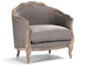 Zentique Maison Gray Fabric Accent Chair