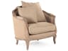 Zentique Maison Brown Fabric Accent Chair