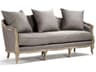 Zentique Maison Grey Linen Upholstered Sofa