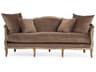 Zentique Maison Brown Velvet Upholstered Sofa