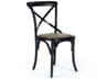 Zentique Parisienne Birch Wood Black Side Dining Chair