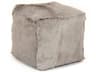 Zentique Light Grey Fur Ottoman