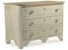 Zentique 3-Drawers Beige Pine Wood Dresser