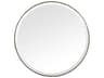 Zentique Lacia Distressed Light Gold Round Wall Mirror