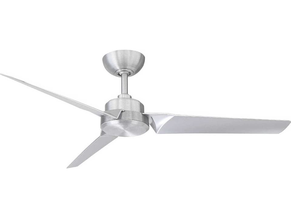 Roboto 52-Inch 3-Blade Indoor Outdoor Ceiling Fan in Brushed Aluminum