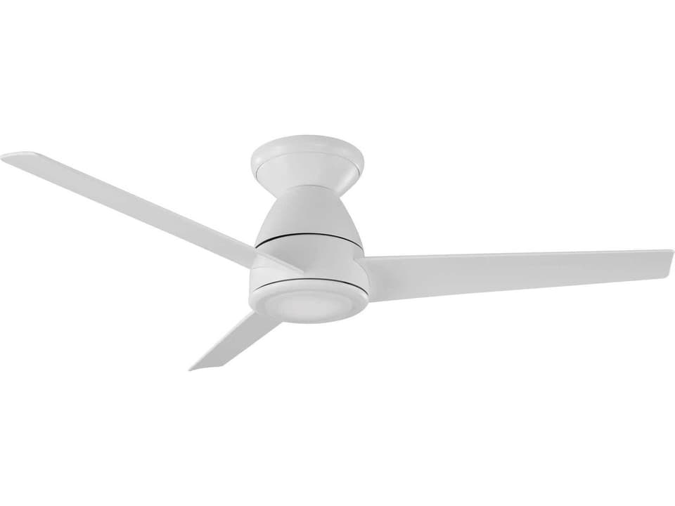 Tip Top 44-Inch 3-Blade Smart Indoor Outdoor Flush Mount Ceiling Fan Matte White
