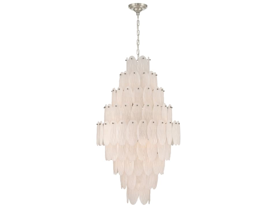 Serena 19-Light Chandelier in Satin Nickel