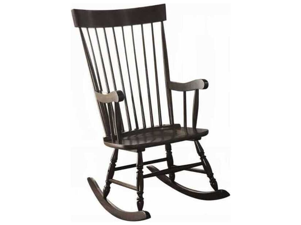 Arlo Wooden Rocking Chair Black Finish