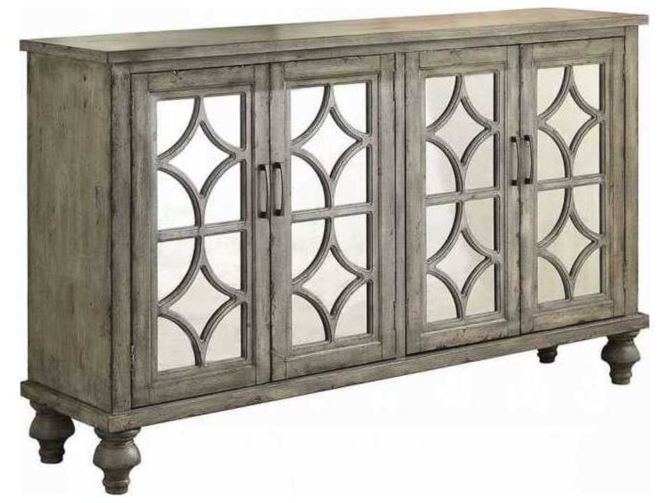 Velika Rectangle Console Table in Weathered Gray