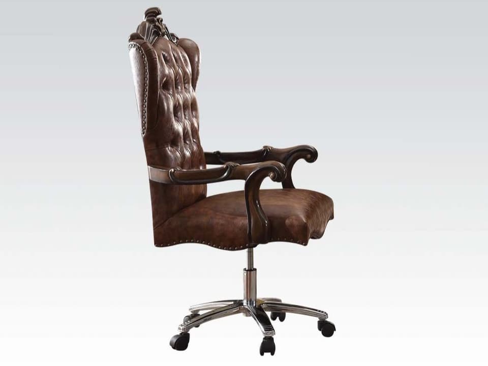 Versailles Leather Adjustable Swivel Executive Desk Chair