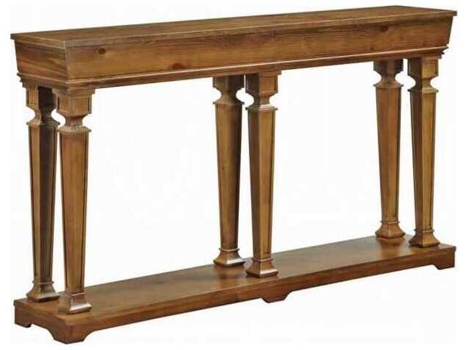 Garrison 72-Inch Rectangle Console Table in Oak Finish
