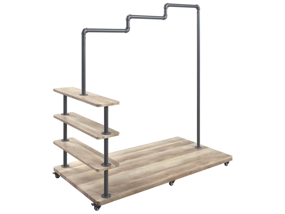 Brantley Oak Sandy Gray Hanger Rack