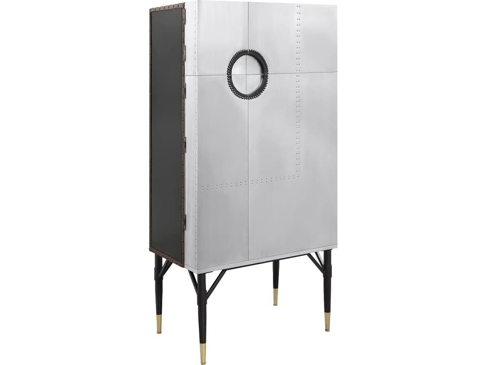 Yoela Silver Bar Cabinet