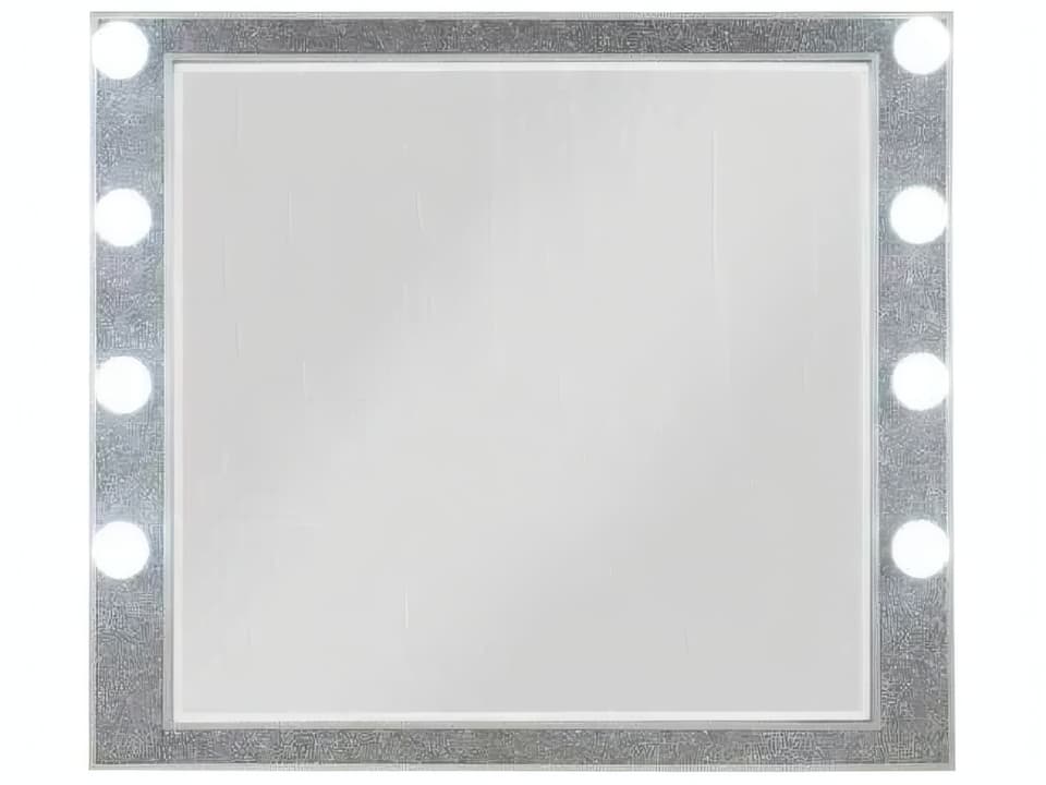 Sliverfluff Glam Mirrored Dressing Room Mirror with Lights