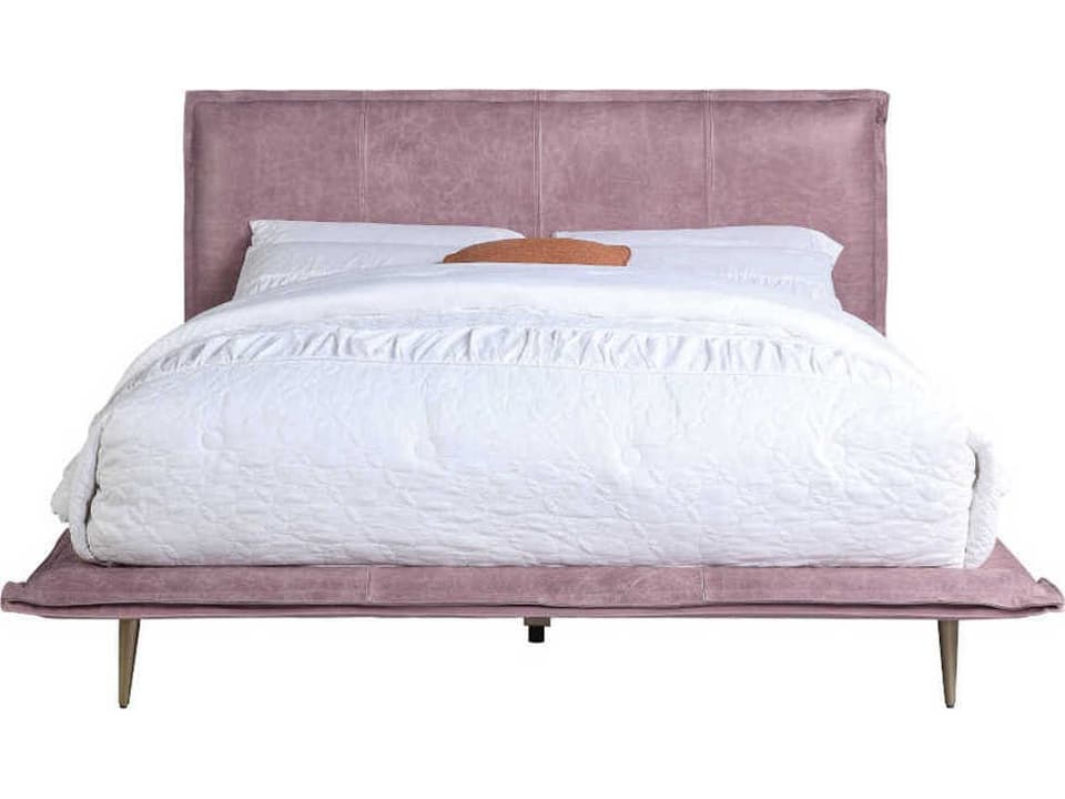 Metis Pink Upholstered Queen Platform Bed