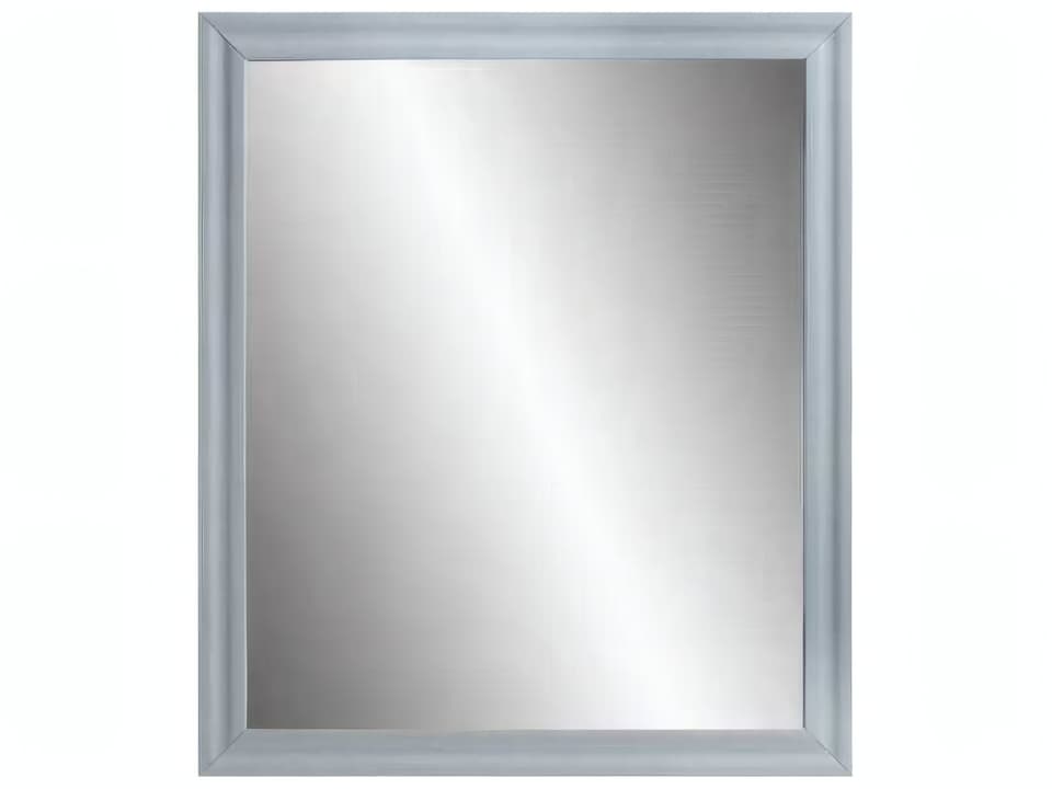 Gaines Gray High Gloss Rectangular Wall Mirror