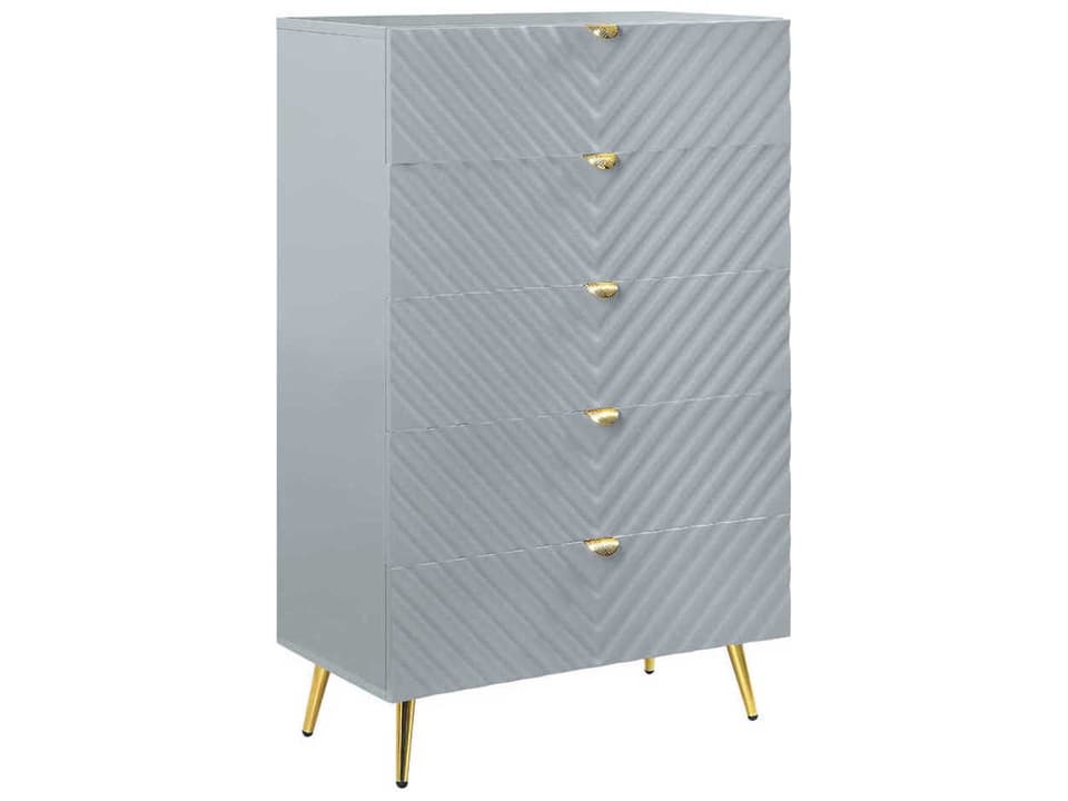 Gaines Gray High Gloss Accent Chest