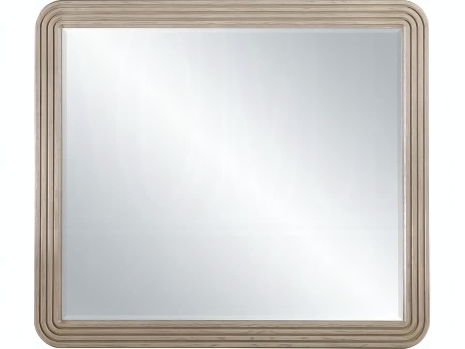Leanna Beveled Mirror in Light Oak Veneer