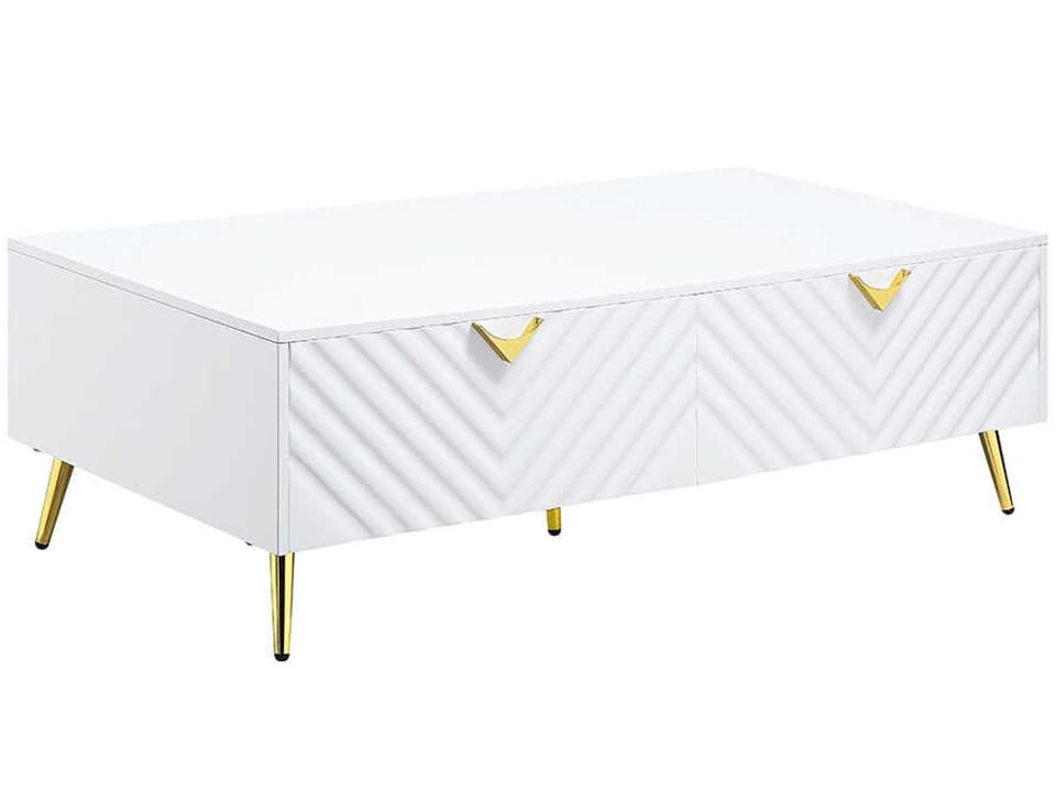 Gaines Rectangular Wood Coffee Table