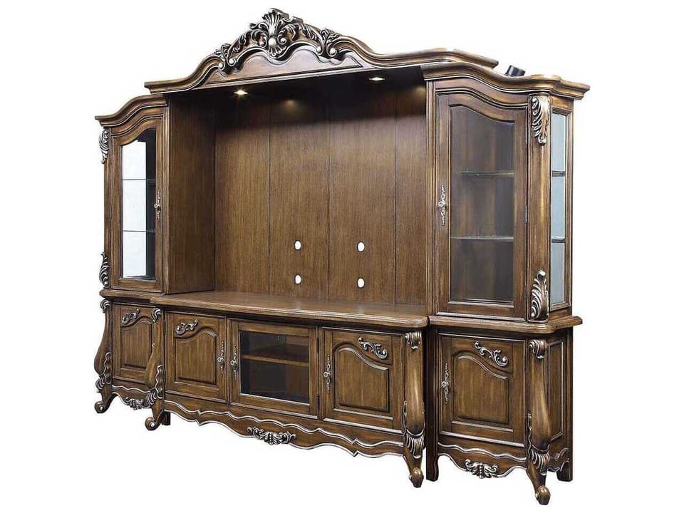 Latisha 121" Poplar Wood Media Console