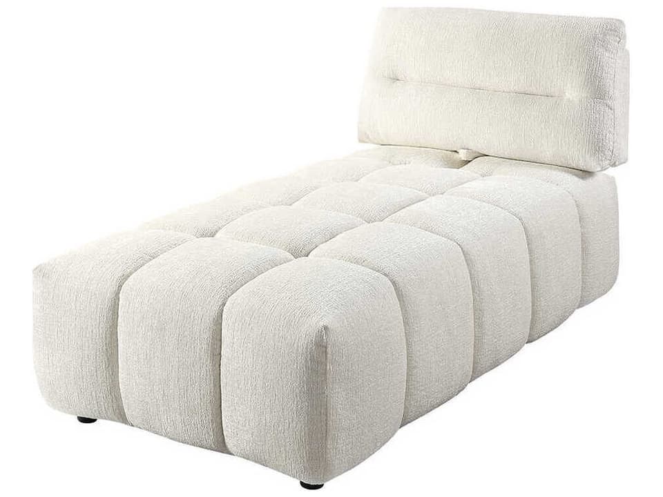 Loanna Beige Upholstered Chaise