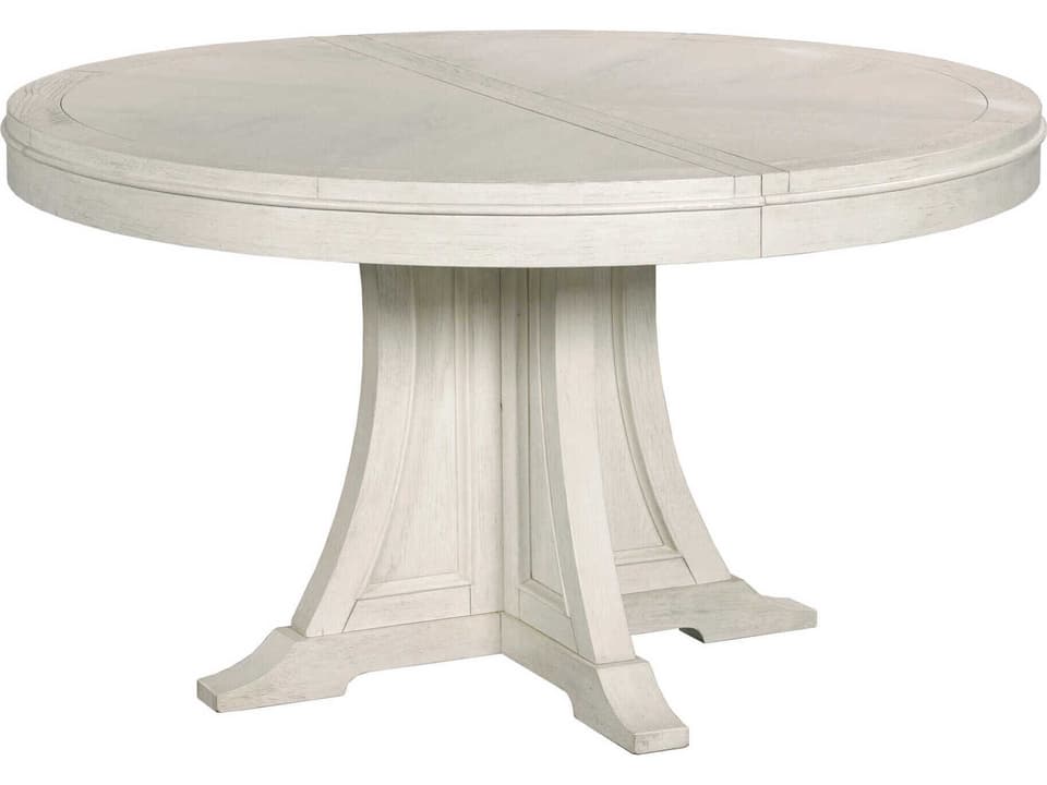 Harmony Jolet Round to Oval Dining Table in Eggshell Finish