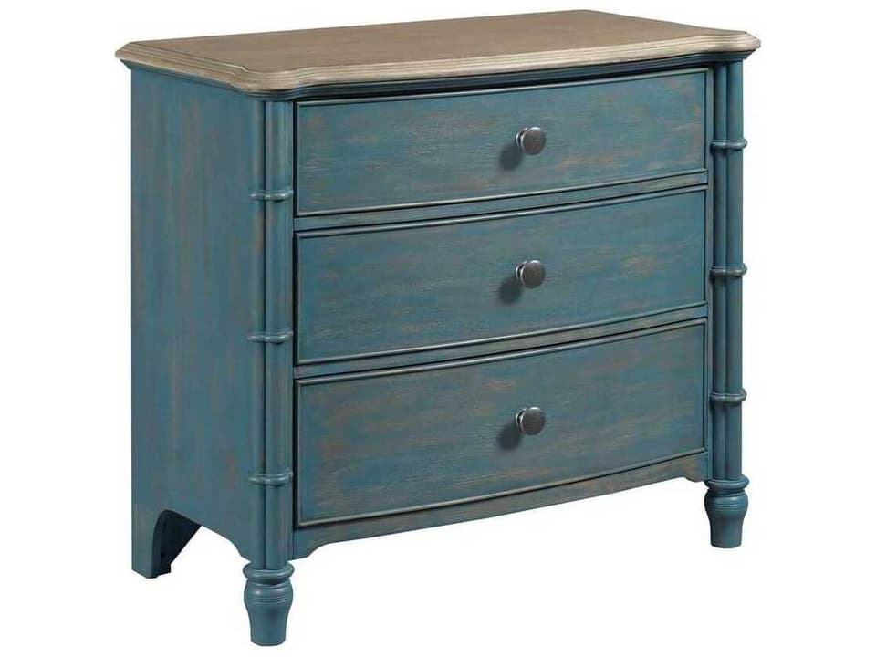 3-Drawer Accent Chest Litchfield Sundown Denim Blue