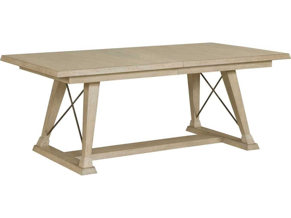 Vista Clayton 80-Inch Rectangle Dining Table in Oyster Finish
