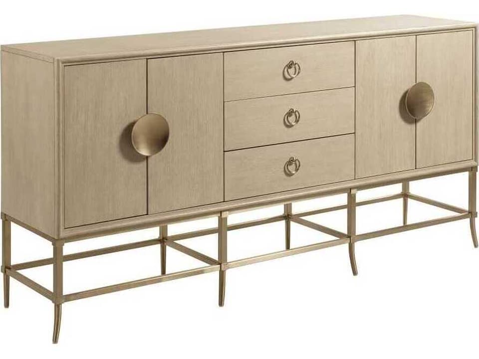 Lenox 76-Inch 4-Door Sideboard in Alabaster Finish