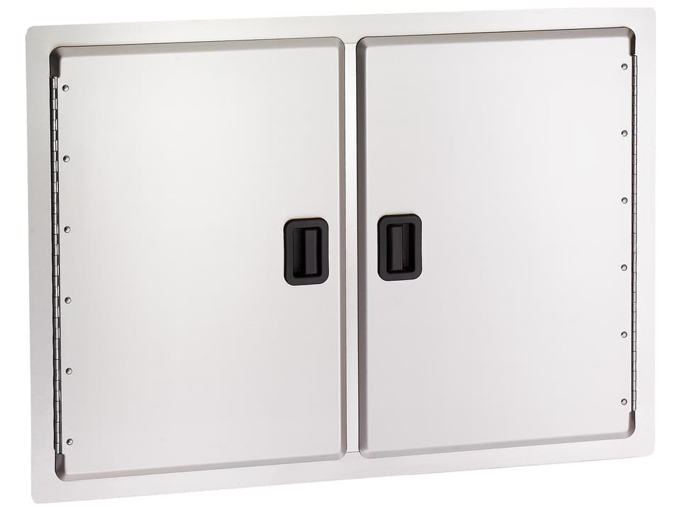 30-Inch Double Access Door 304 Stainless Steel with Black Slam Latches
