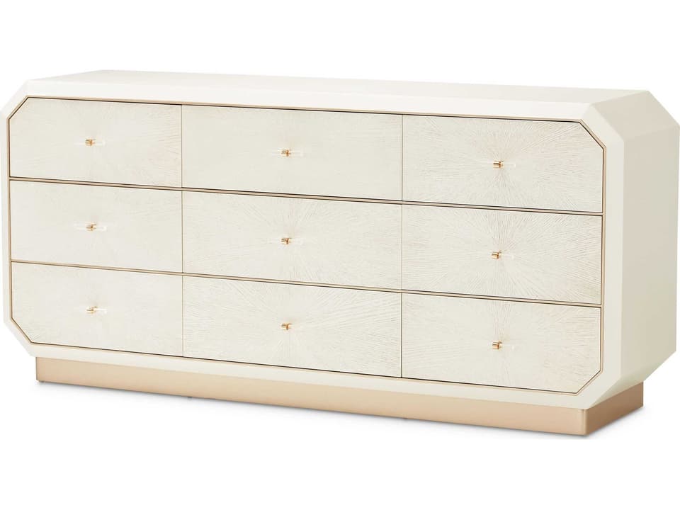 Tommy Bahama Ivory Key Grotto Isle 9 - Drawer Triple Dresser | 01-0543-234 | PatioLiving Tommy Bahama Ivory Key Grotto Isle 9 - Drawer Triple Dresser | 01-0543-234 | PatioLiving