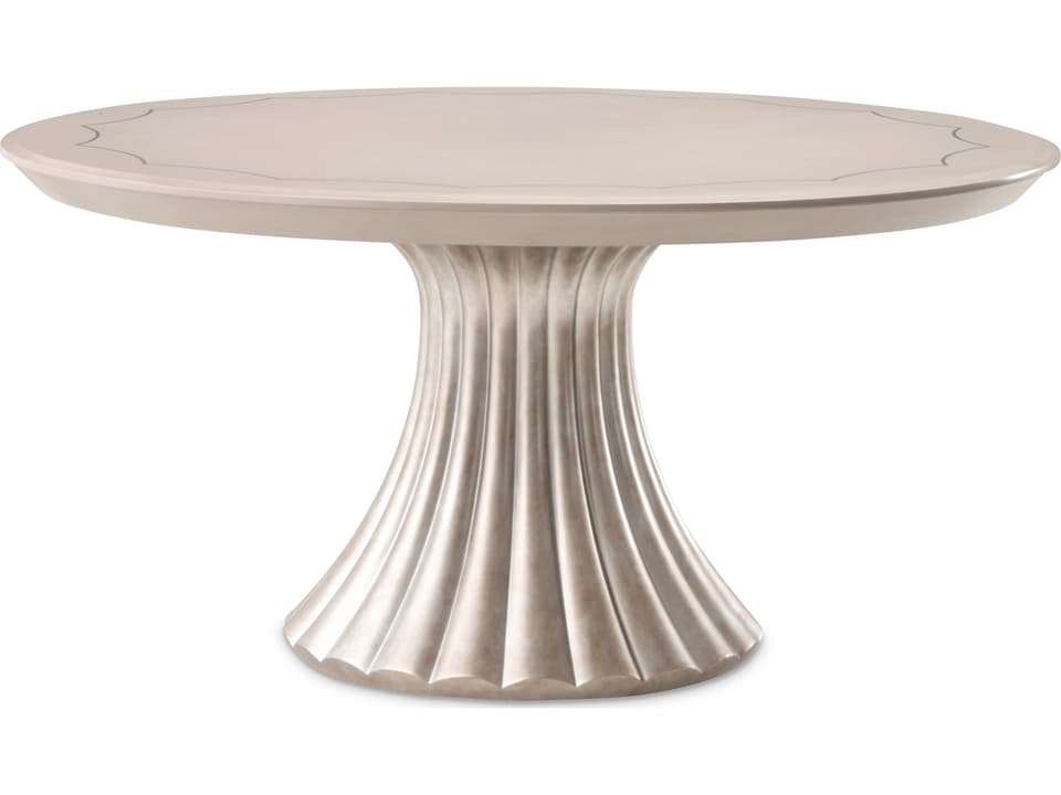 Fantosini Round 60-Inch Dining Table in Silver Mist