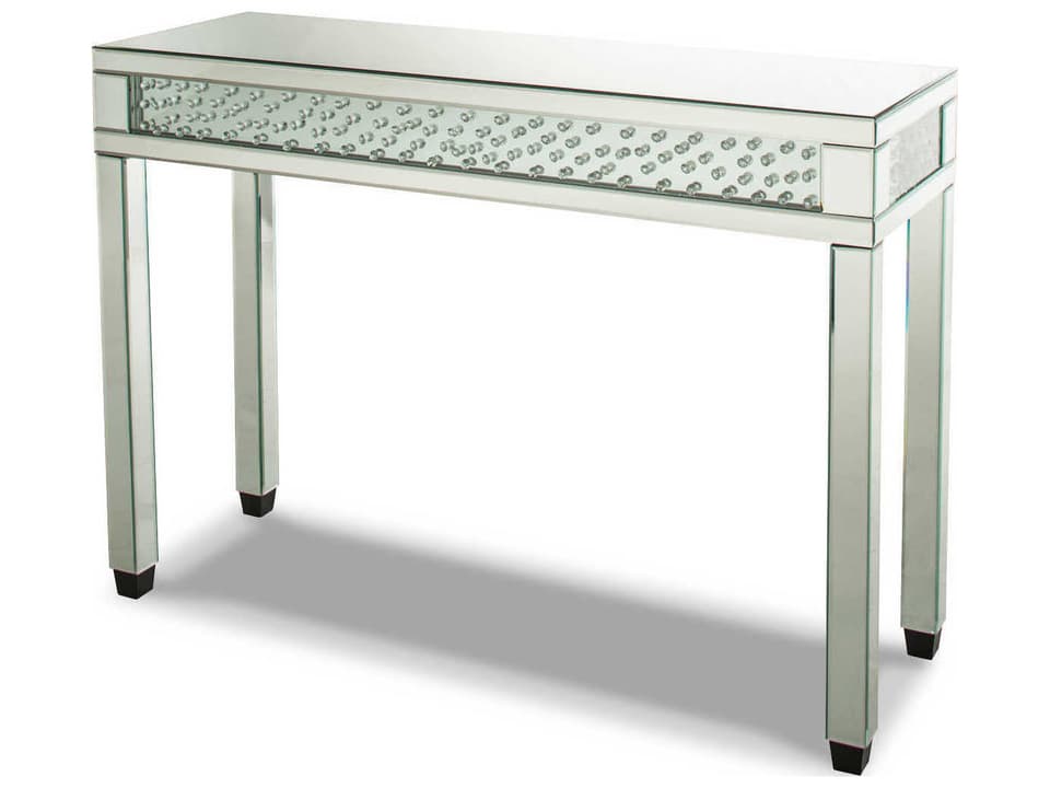 Montreal Mirrored Console Table with Glitter Insets