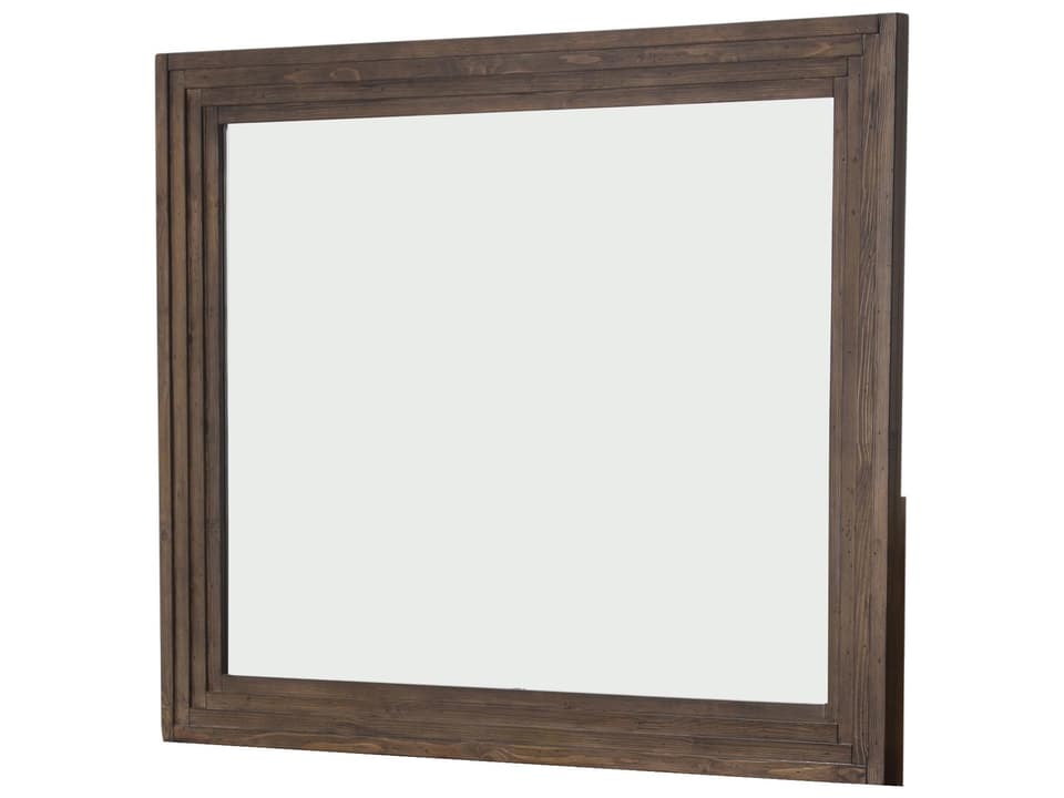 Carrollton Rectangular Wall Mirror in Rustic Ranch