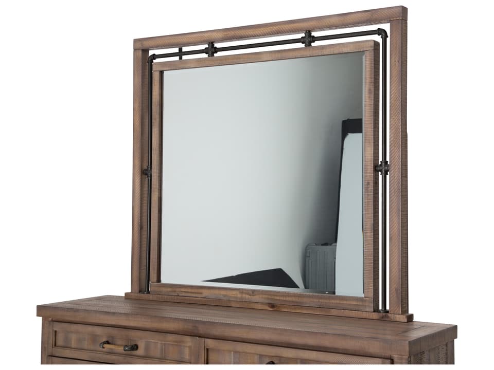 Crossings Dresser Mirror in Reclaimed Barn Finish