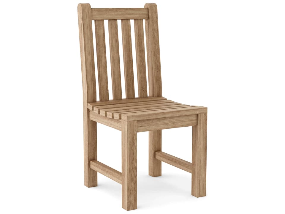 Classic Teak Wood Outdoor Dining Side Chair