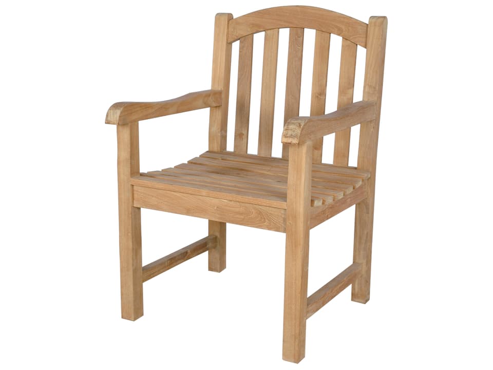 Chelsea Teak Dining Armchair in Natural