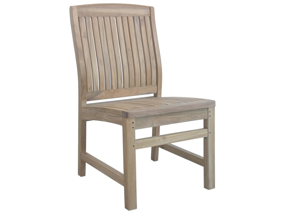 Sahara Teak Non-Stacking Dining Side Chair in Natural