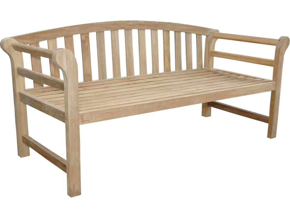 Brisbane Deep Seating Teak Wood Outdoor Bench