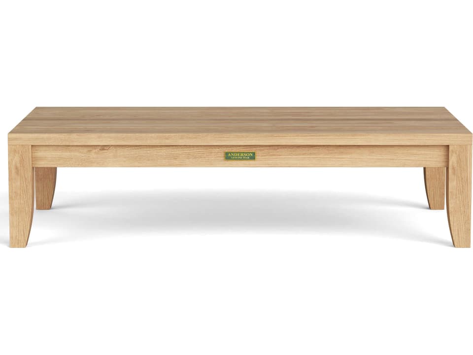 Coronado 48-Inch Rectangular Teak Coffee Table in Natural